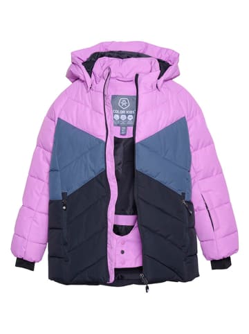 Color Kids Ski-/ Snowboardjacke in Flieder/ Dunkeblau