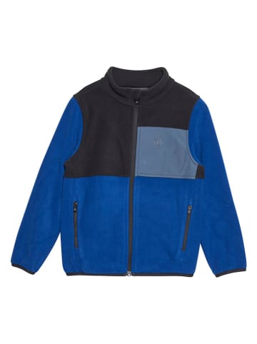 Color Kids Fleece jas blauw/zwart