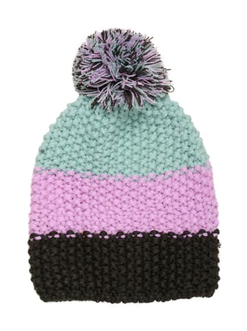 Color Kids Mütze in Mint/ Flieder/ Braun