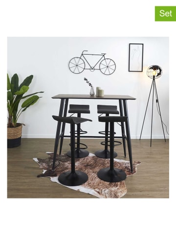 chairs for all 2-delige set: barkrukken zwart - (B)36 x (H)63 x (D)37 cm