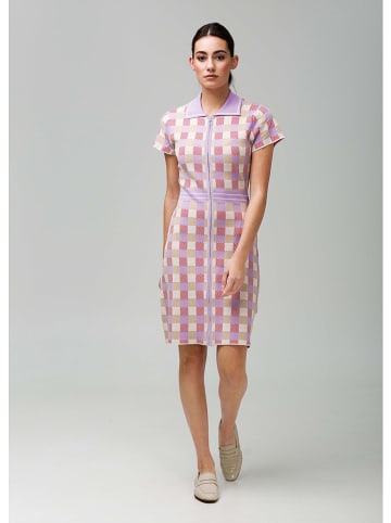 4funkyflavours Kleid "For Real" in Flieder/ Beige/ Pink