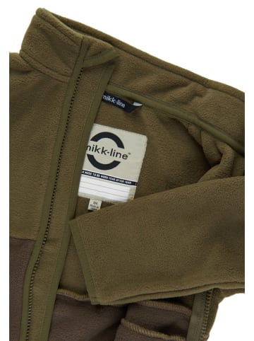 mikk-line Fleece vest kaki/bruin