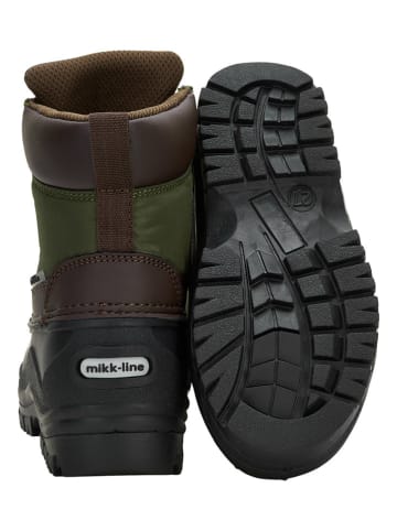 mikk-line Winterboots zwart/kaki