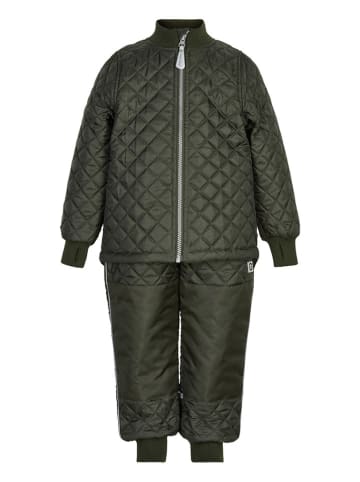 mikk-line 2-delige thermo-outfit donkergroen