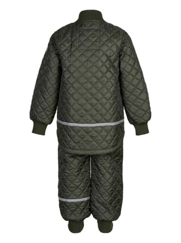 mikk-line 2-delige thermo-outfit donkergroen