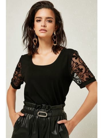 Milan Kiss Bluse in Schwarz