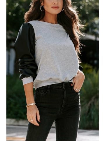 Milan Kiss Bluza w kolorze szaro-czarnym