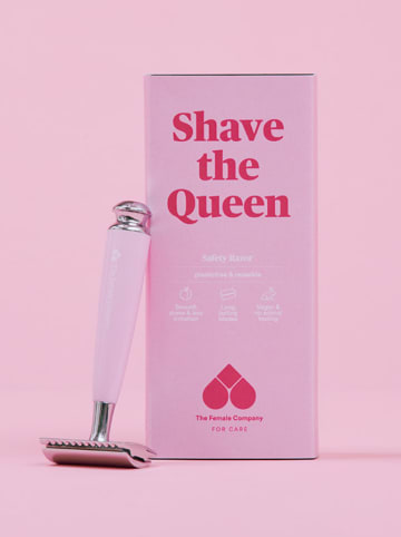 The Female Company Maszynka "Shave The Queen" w kolorze srebrno-jasnoróżowym do golenia