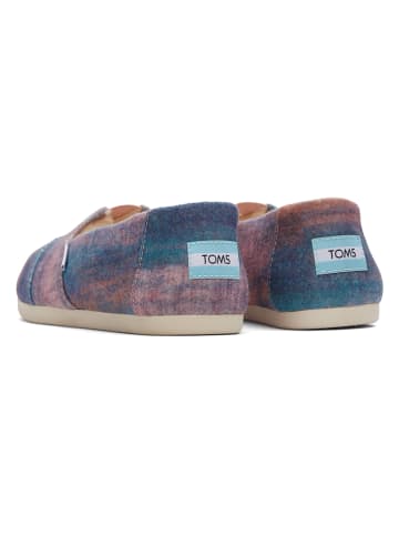 TOMS Slipper in Blau/ Pink
