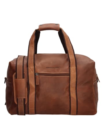 HIDE & STITCHES Torba podróżna w kolorze jasnobrązowym - 37 x 20 x 38 cm