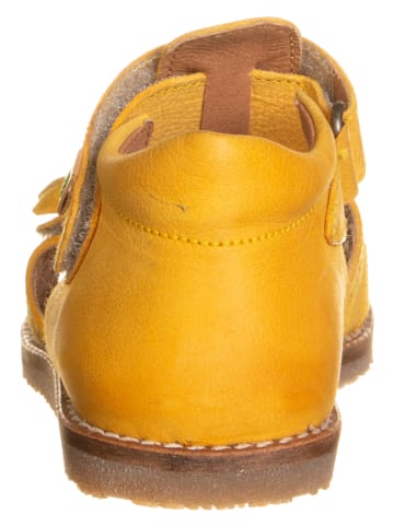 El Naturalista Skórzane sandały "Atenas" w kolorze żółtym