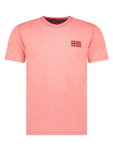 Geographical Norway Koszulka w kolorze jasnoróżowym