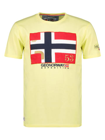 Geographical Norway Shirt in Gelb