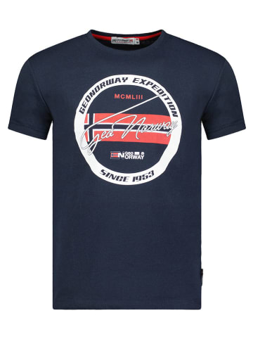 Geographical Norway Shirt "Jaris" in Dunkelblau