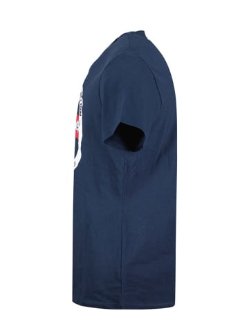 Geographical Norway Koszulka "Jaris" w kolorze granatowym