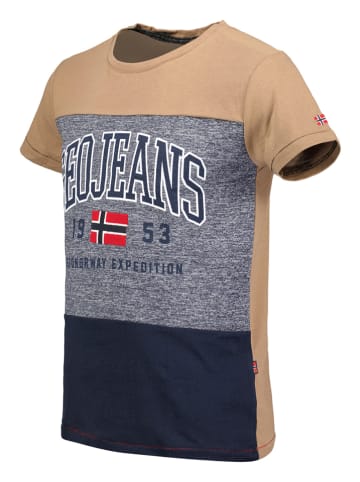 Geographical Norway Shirt beige/grijs