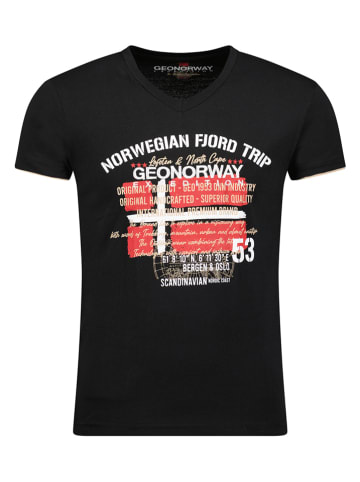 Geographical Norway Koszulka w kolorze czarnym