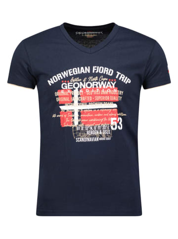 Geographical Norway Koszulka w kolorze granatowym