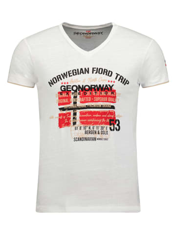 Geographical Norway Shirt in Weiß