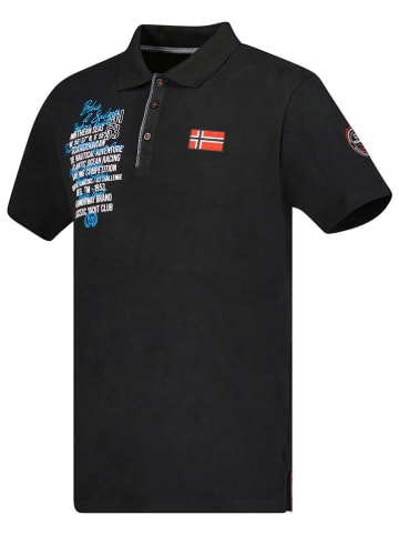 Geographical Norway Koszulka polo w kolorze czarnym