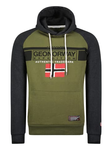 Geographical Norway Bluza w kolorze granatowo-oliwkowym
