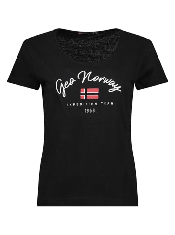 Geographical Norway Shirt "Jopera" in Schwarz
