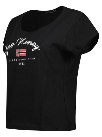 Geographical Norway Koszulka "Jopera" w kolorze czarnym