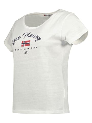 Geographical Norway Koszulka "Jopera" w kolorze białym