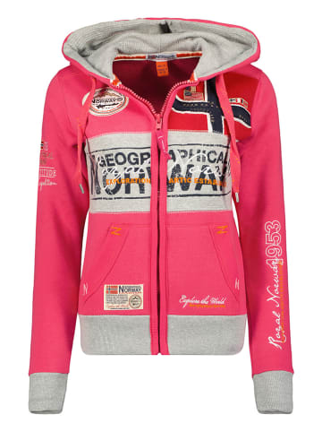 Geographical Norway Sweatjacke "Flyer" in Pink