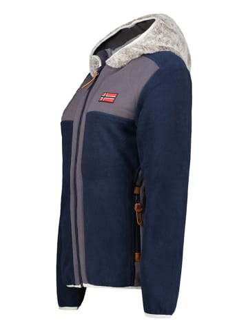 Geographical Norway Kurtka polarowa "Trialot" w kolorze granatowym