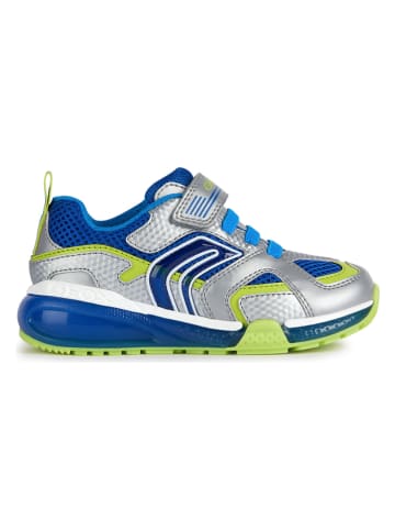 Geox Sneakers "Bayonyc" in Silber/ Blau