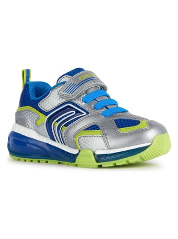 Geox Sneakers "Bayonyc" in Silber/ Blau