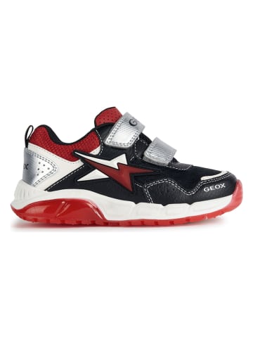 Geox Sneakersy "Spaziale" w kolorze czarno-czerwonym