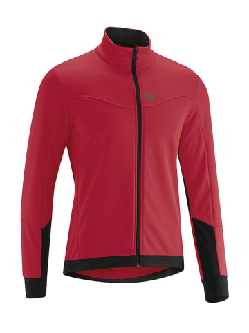 Gonso Softshellowa kurtka kolarska "Silves" w kolorze czerwono-czarnym