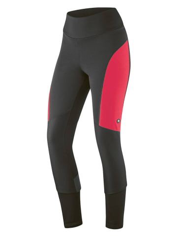 Gonso Softshellowe spodnie kolarskie "TartuRaw2" w kolorze czarno-różowym