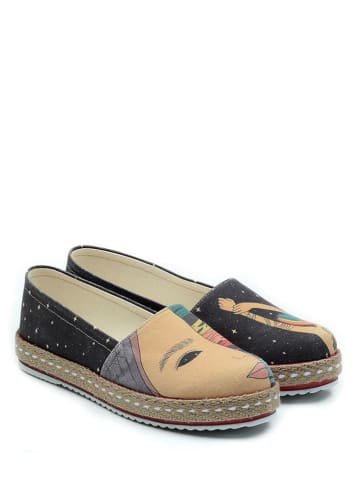 Goby Espadrilles beige/zwart/meerkleurig