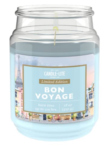 CANDLE-LITE Geurkaars "Bon Voyage" lichtblauw - 510g