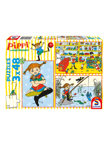 Schmidt Spiele 3x 48tlg. Puzzle "Ich mache mir die Welt, wie sie mir gefällt" - ab 4 Jahren