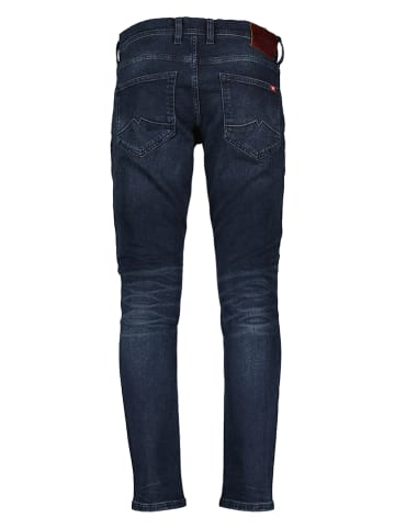 Mustang Spijkerbroek "Oregon" - tapered fit - donkerblauw