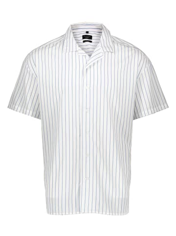 OLYMP Koszula "No 6 six " - Super Slim - w kolorze biało-błękitnym