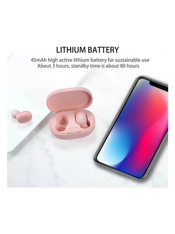 SmartCase Słuchawki douszne w kolorze jasnoróżowym