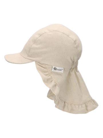 Sterntaler Schirmmütze mit Nackenschutz in Beige