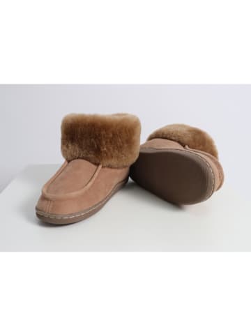 Kaiser Naturfellprodukte H&L Pantoffels met lamsvacht "Oslo" bruin