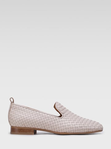 Gino Rossi Leren mocassins beige
