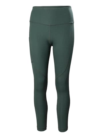 Helly Hansen Legginsy sportowe "Constructed" w kolorze ciemnozielonym