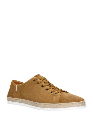 Wojas Leren sneakers lichtbruin