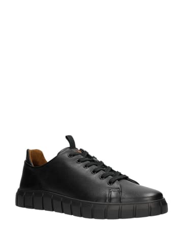 Wojas Skórzane sneakersy w kolorze czarnym