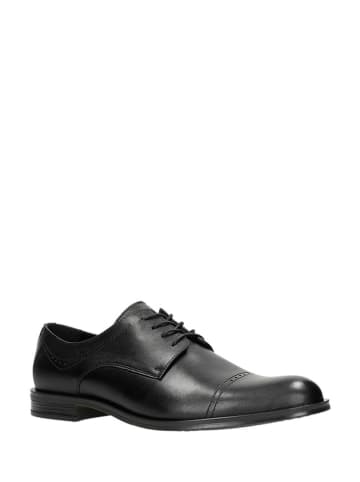 Wojas Leder-Schnürschuhe in Schwarz