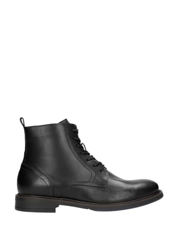 Wojas Leren veterschoenen zwart