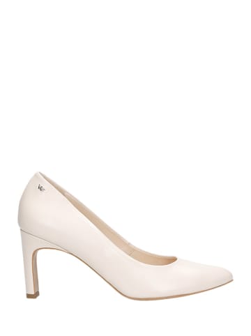 Wojas Leder-Pumps in Creme